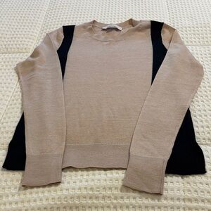 Loft Beige and Black Lightweight Women's Sweater